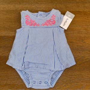 Carter's Seersucker Romper.